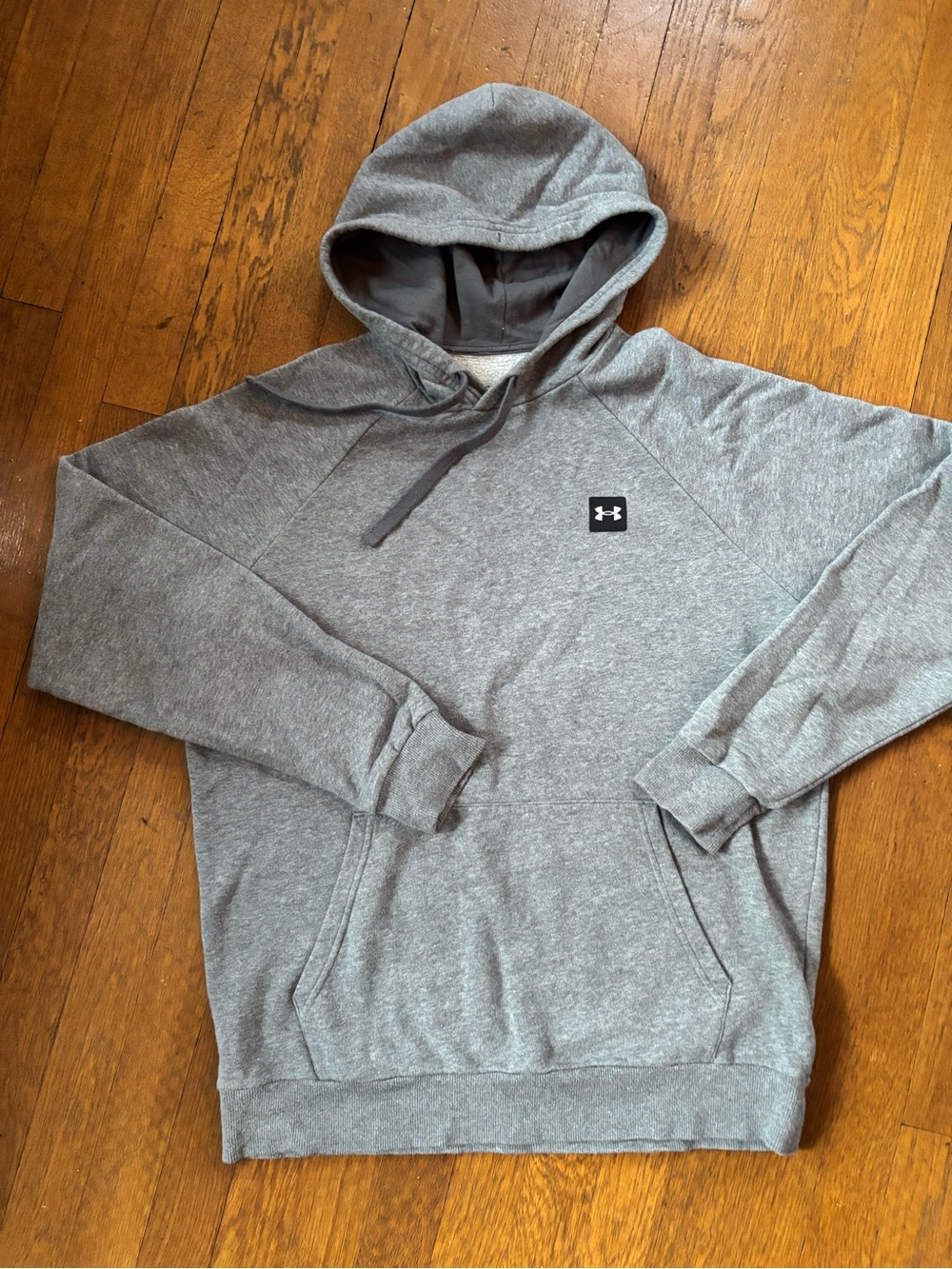 Under Armour Men's Heather Gray Hooded Sweatshirt